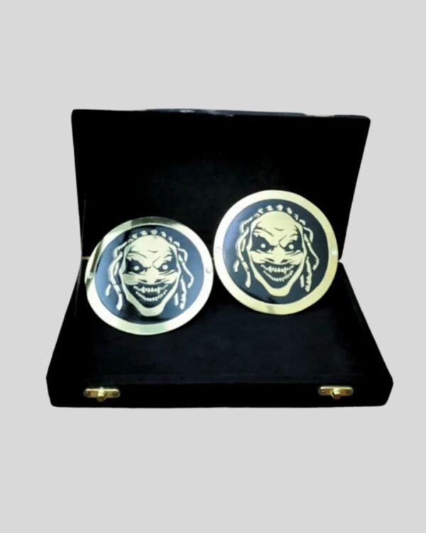 WWE The Fiend Side Plates Championship Title Box Set – Brass Metal Custom Horror-Inspired Inserts