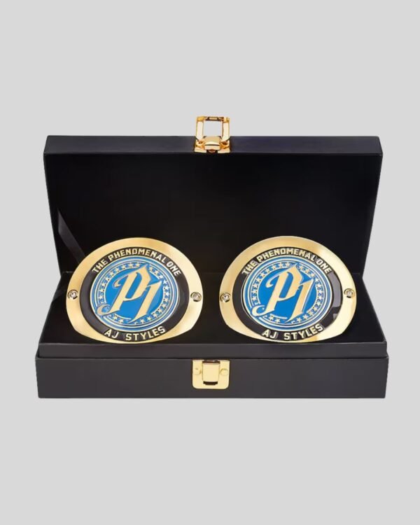 WWE AJ Styles Side Plates Championship Box Set