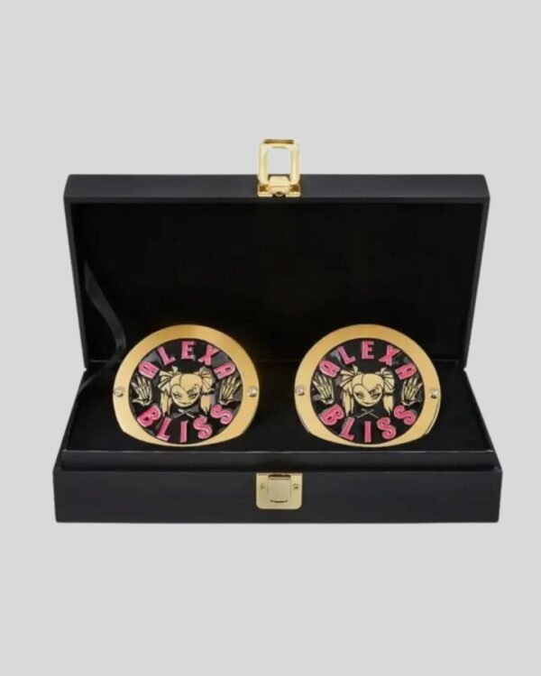 WWE Alexa Bliss Side Plates Championship Title Box Set
