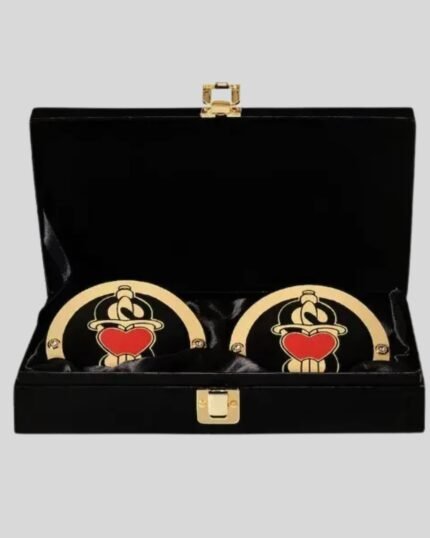 WWE Shawn Michaels Side Plates Championship Title Box Set – Brass Metal Inserts