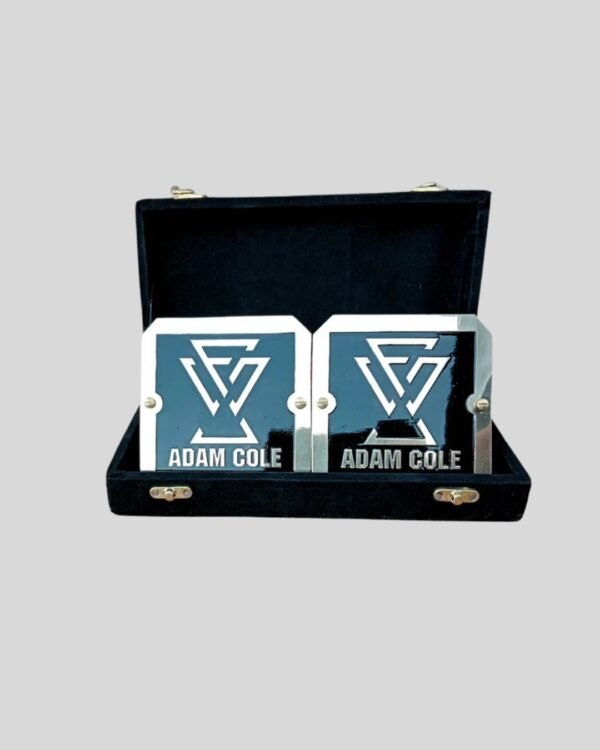 Adam Cole Side Plates – Brass Metal Championship Inserts for Wrestling Belts