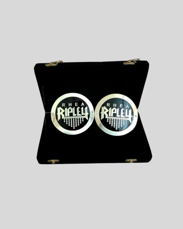 Rhea Ripley Side Plates WWE Championship Title Box Set