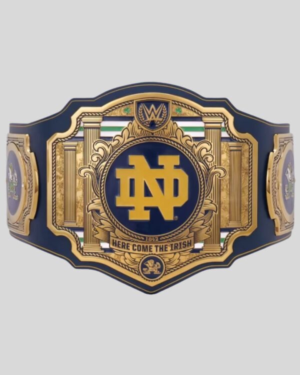WWE Notre Dame Fighting Irish Wrestling Legacy Title Belt