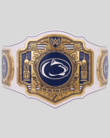 WWE Penn State Nittany Lion Championship Belt – Legacy Edition – Brass Metal Plate
